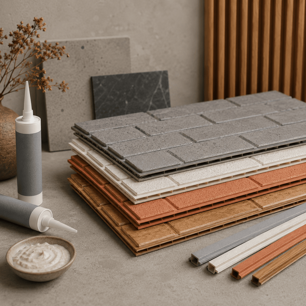 Tile-Effect Wall Panel Kit